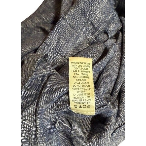 Max Studio Linen Pants Womens Size Small Paperbag Belted Waist Wide Leg Cropped - Picture 5 of 8